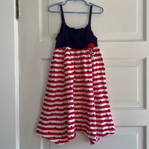 Jumping beans red white and blue sundress
